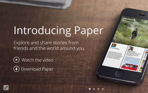 Facebook Paper Style Slider Template